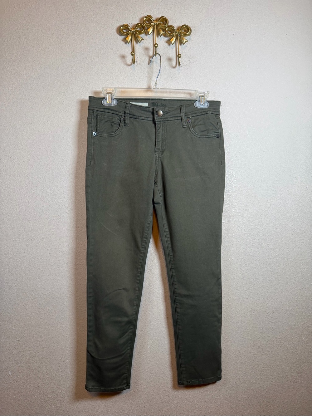 Kut from the Kloth Olive Green Boyfriend Jeans